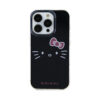 Coque iPhone 15 Hello Kitty IML Kitty Face noire