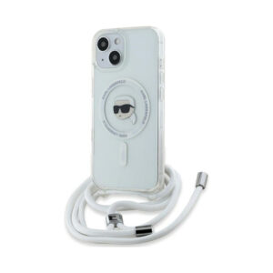 Coque iPhone 15 Karl Lagerfeld Crossbody IML Karl Head MagSafe transparente