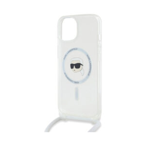 Coque iPhone 15 Karl Lagerfeld Crossbody IML Karl Head MagSafe transparente — visuel 5
