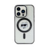 Coque iPhone 15 Karl Lagerfeld IML Choupette Head MagSafe transparente