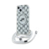 Coque iPhone 15 Karl Lagerfeld IML Crossbody Monogram Karl & Choupette Head MagSafe transparente
