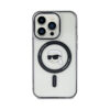 Coque iPhone 15 Karl Lagerfeld IML Karl Head MagSafe transparente