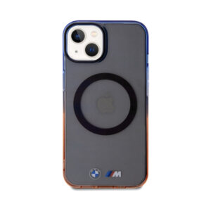 Coque iPhone 15 Plus BMW Gradient Bumper MagSafe grise — visuel 3