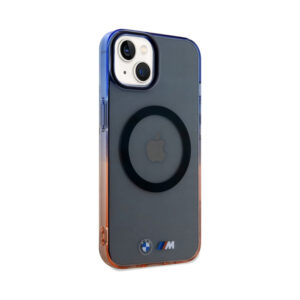 Coque iPhone 15 Plus BMW Gradient Bumper MagSafe grise — visuel 4