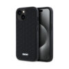 Coque iPhone 15 Plus DKNY 3D Rubber Repeat Pattern noire