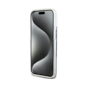 Coque iPhone 15 Plus DKNY Liquid Glitter Big Logo noire — visuel 5