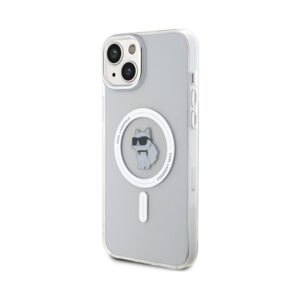Coque iPhone 15 Plus Karl Lagerfeld IML Choupette MagSafe transparente — visuel 2
