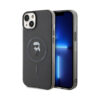 Coque iPhone 15 Plus Karl Lagerfeld IML Ikonik MagSafe noire