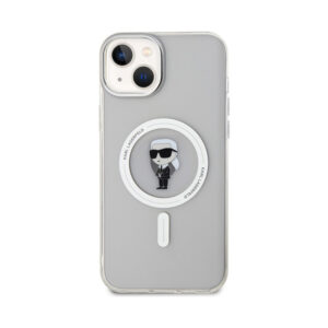 Coque iPhone 15 Plus Karl Lagerfeld IML Ikonik MagSafe transparente — visuel 3