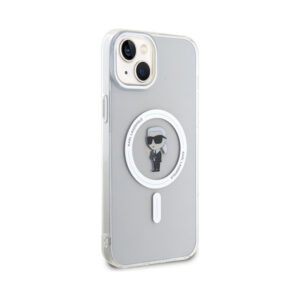 Coque iPhone 15 Plus Karl Lagerfeld IML Ikonik MagSafe transparente — visuel 4