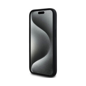 Coque iPhone 15 Plus Karl Lagerfeld Silicone Karl & Choupette MagSafe noire — visuel 5