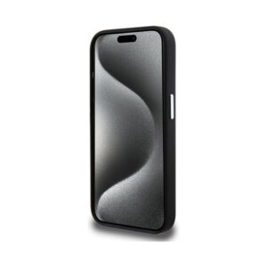 Coque iPhone 15 Pro BMW Signature Liquid Silicone MagSafe noire — visuel 5