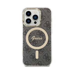 Coque iPhone 15 Pro Guess 4G MagSafe noire — visuel 2