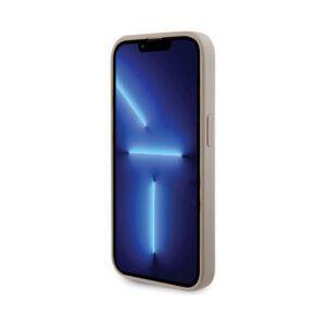 Coque iPhone 15 Pro Guess 4G Strass Metal Logo dorée — visuel 5