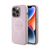Coque iPhone 15 Pro Guess Saffiano MagSafe rose