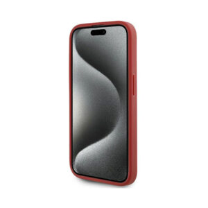 Coque iPhone 15 Pro Karl Lagerfeld Diagonal Quilted Script rouge — visuel 5