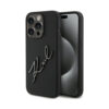 Coque iPhone 15 Pro Karl Lagerfeld Silicone Karl Script noire