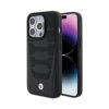 Coque iPhone 15 Pro Max BMW Leather Seats Pattern noire