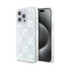 Coque iPhone 15 Pro Max DKNY Liquid Glitter Multilogo blanche