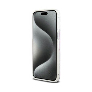 Coque iPhone 15 Pro Max DKNY Liquid Glitter Multilogo rose — visuel 5