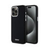 Coque iPhone 15 Pro Max DKNY Liquid Silicone Small Metal Logo MagSafe noire