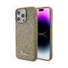 Coque iPhone 15 Pro Max Guess Disco Metal Script dorée