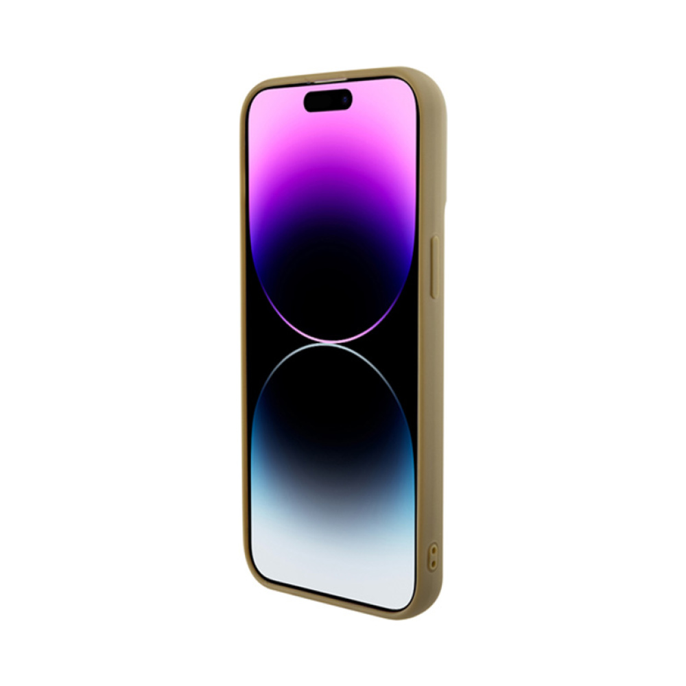 Coque iPhone 15 Pro Max Guess Disco Metal Script dorée — visuel 5