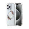 Coque iPhone 15 Pro Max Guess IML Flowers Wreath MagSafe transparente