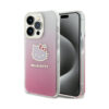 Coque iPhone 15 Pro Max Hello Kitty IML Gradient Electrop Kitty Head rose