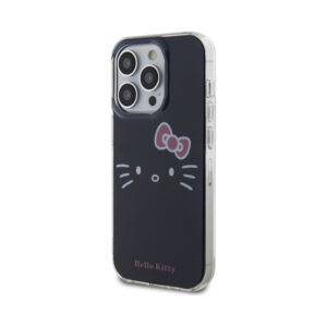 Coque iPhone 15 Pro Max Hello Kitty IML Kitty Face noire — visuel 2
