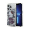 Coque iPhone 15 Pro Max Hello Kitty IML Kitty On Bricks Graffiti blanche