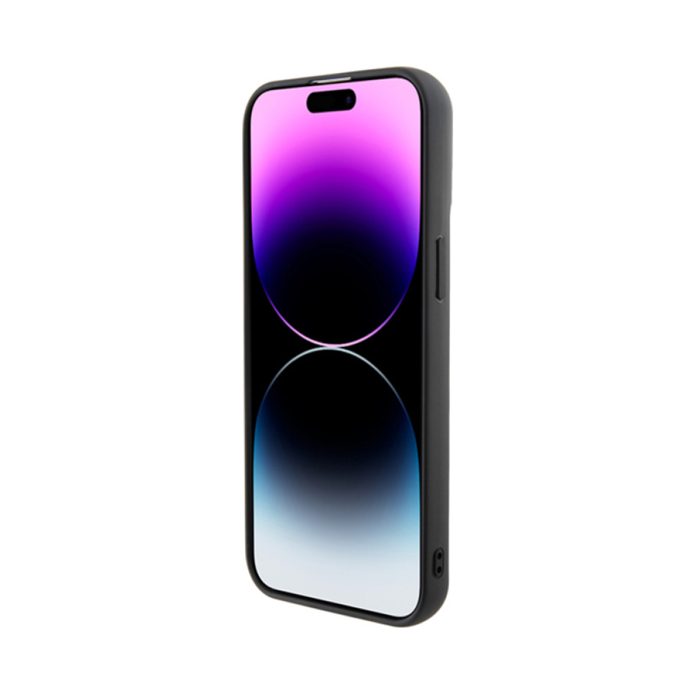 Coque iPhone 15 Pro Max Karl Lagerfeld 3D Rubber Multi Logo noire — visuel 5