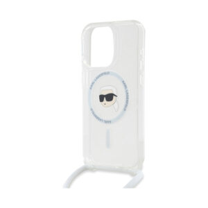 Coque iPhone 15 Pro Max Karl Lagerfeld Crossbody IML Karl Head MagSafe transparente — visuel 5