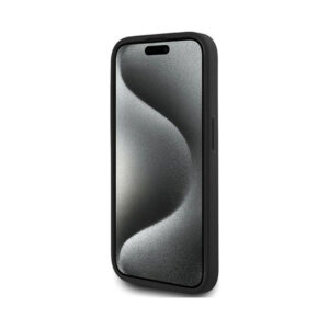 Coque iPhone 15 Pro Max Karl Lagerfeld Diagonal Quilted Script noire — visuel 5