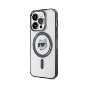 Coque iPhone 15 Pro Max Karl Lagerfeld IML Choupette Head MagSafe transparente — visuel 2
