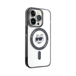 Coque iPhone 15 Pro Max Karl Lagerfeld IML Choupette Head MagSafe transparente — visuel 4