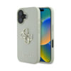 Coque iPhone 16 Guess Grained Big 4G Logo Small Classic Logo verte