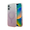 Coque iPhone 16 Guess IML Glitter Gradient MagSafe rose