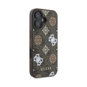 Coque iPhone 16 Guess Peony On 4G Background MagSafe brune — visuel 4