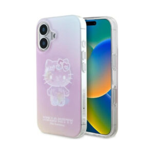 Coque iPhone 16 Hello Kitty IML 50TH Anniversary MagSafe rose