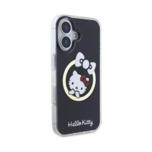 Coque iPhone 16 Hello Kitty IML Fun Bow MagSafe noire — visuel 4