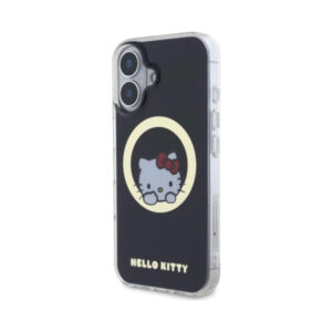 Coque iPhone 16 Hello Kitty IML Sweet Kitty MagSafe noire — visuel 2
