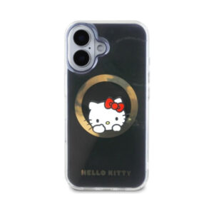 Coque iPhone 16 Hello Kitty IML Sweet Kitty MagSafe noire — visuel 3