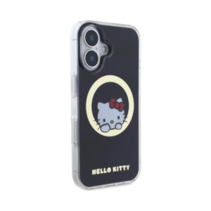 Coque iPhone 16 Hello Kitty IML Sweet Kitty MagSafe noire — visuel 4