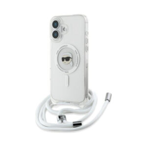 Coque iPhone 16 Karl Lagerfeld Crossbody IML Karl Head MagSafe transparente