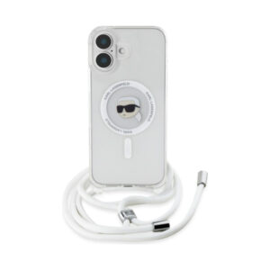 Coque iPhone 16 Karl Lagerfeld Crossbody IML Karl Head MagSafe transparente — visuel 2