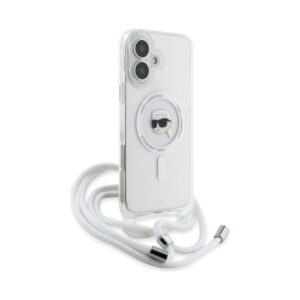 Coque iPhone 16 Karl Lagerfeld Crossbody IML Karl Head MagSafe transparente — visuel 3