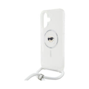 Coque iPhone 16 Karl Lagerfeld Crossbody IML Karl Head MagSafe transparente — visuel 5