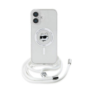 Coque iPhone 16 Karl Lagerfeld IML Choupette Head & Cord MagSafe transparente — visuel 2