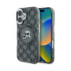 Coque iPhone 16 Karl Lagerfeld IML Monogram Karl & Choupette Head MagSafe noire